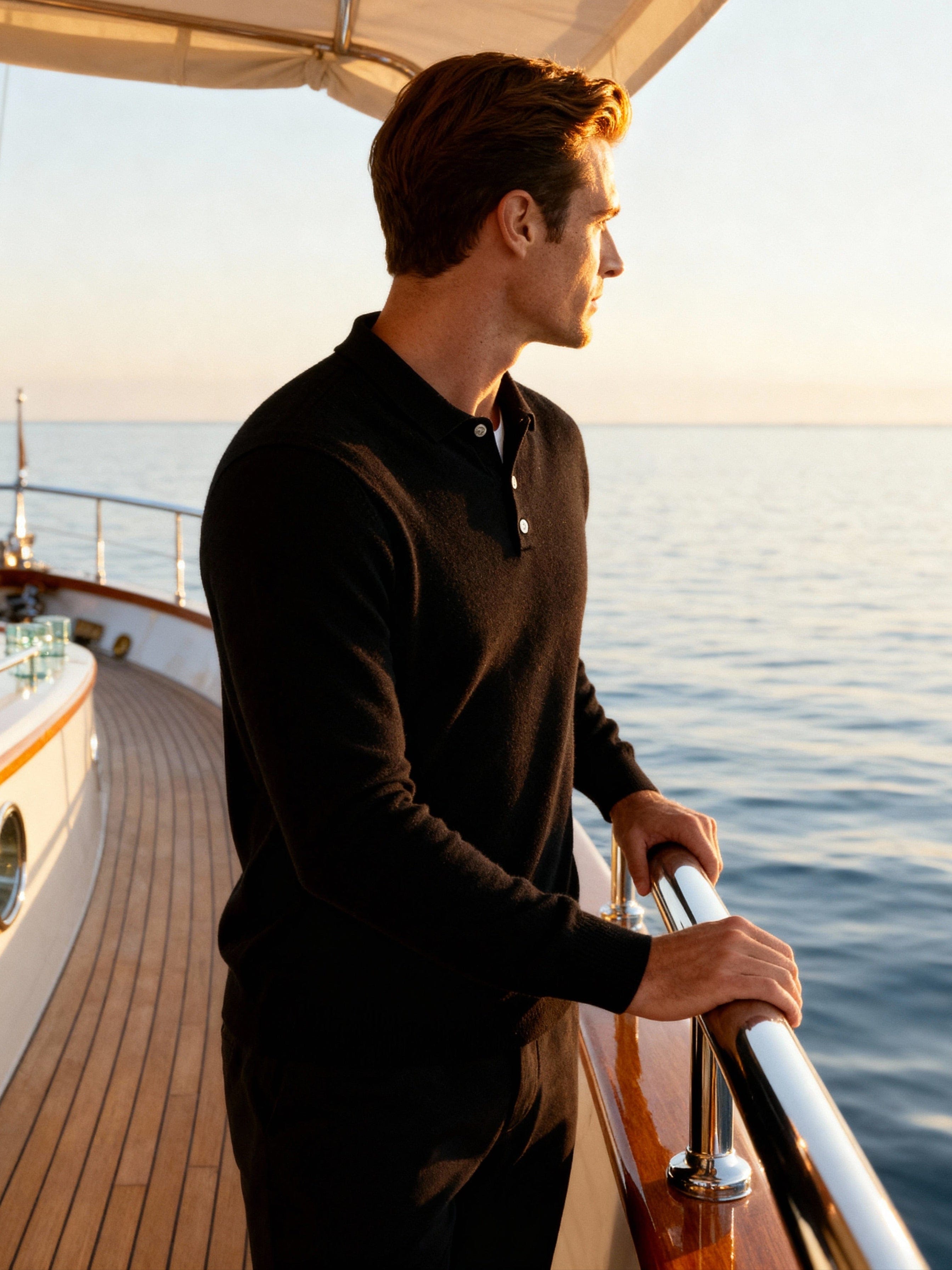 100% KASCHMIR POLOSHIRT