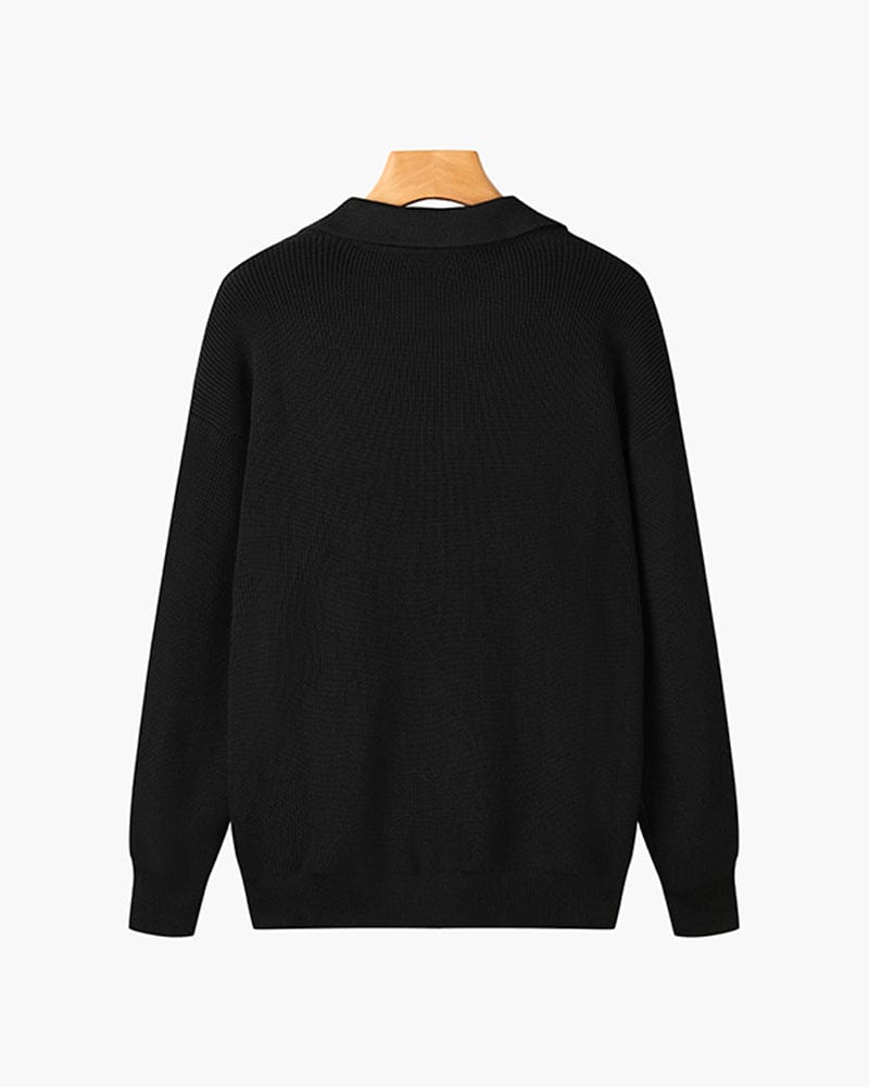 Classic Knit Zipped Sweater