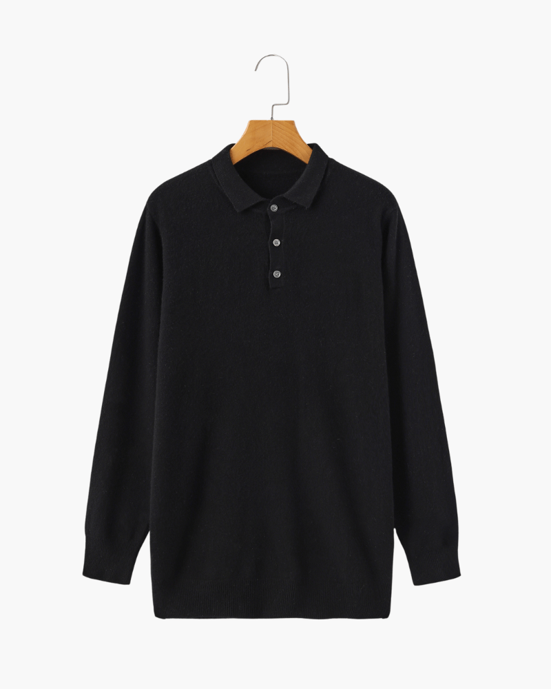100% KASCHMIR POLOSHIRT