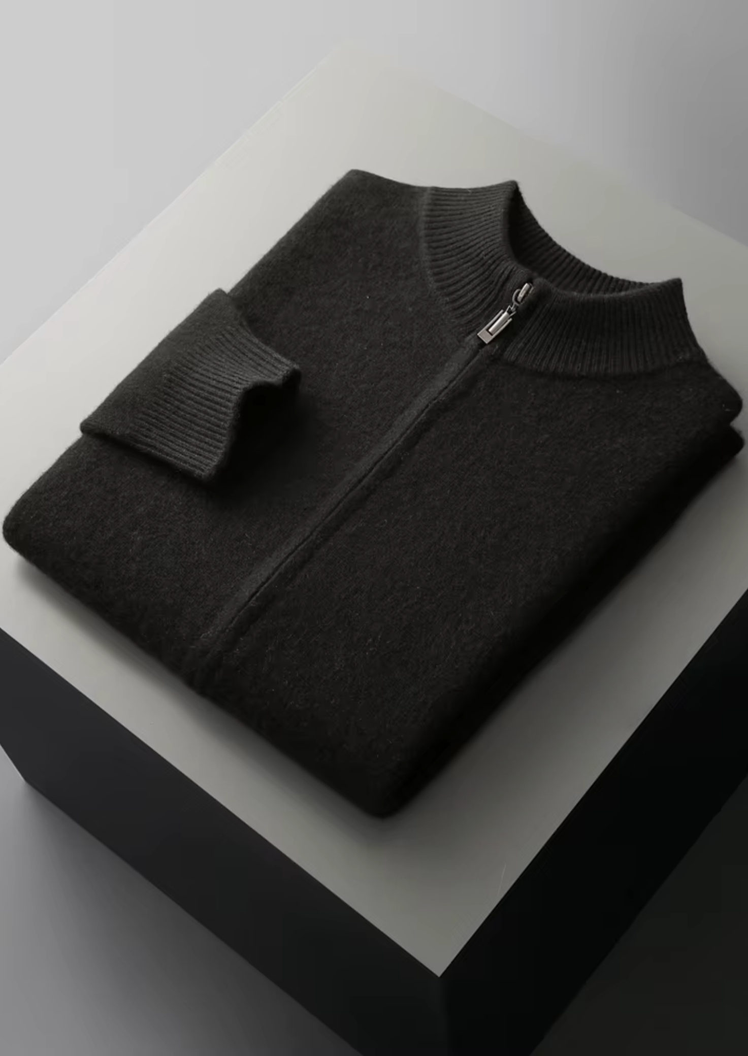 REINE EXTRAFEINE MERINOWOLLE ZIP-CARDIGAN