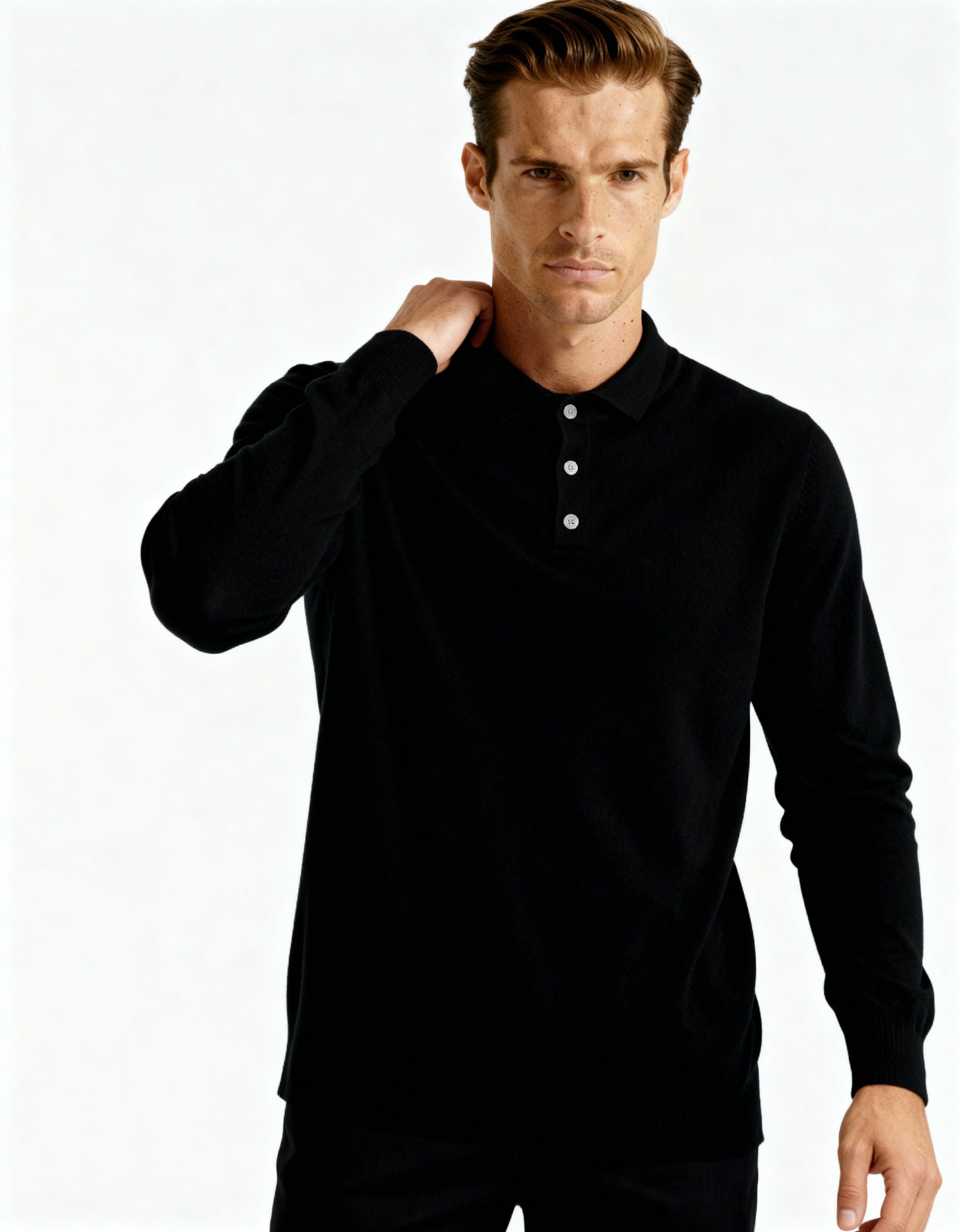 100% KASCHMIR POLOSHIRT