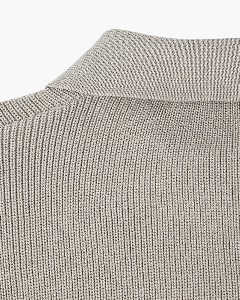 Classic Knit Zipped Sweater
