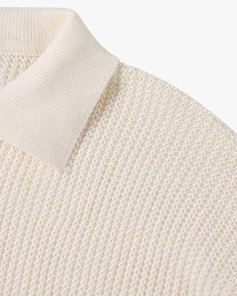 Waffle Knit Zipped Sweater